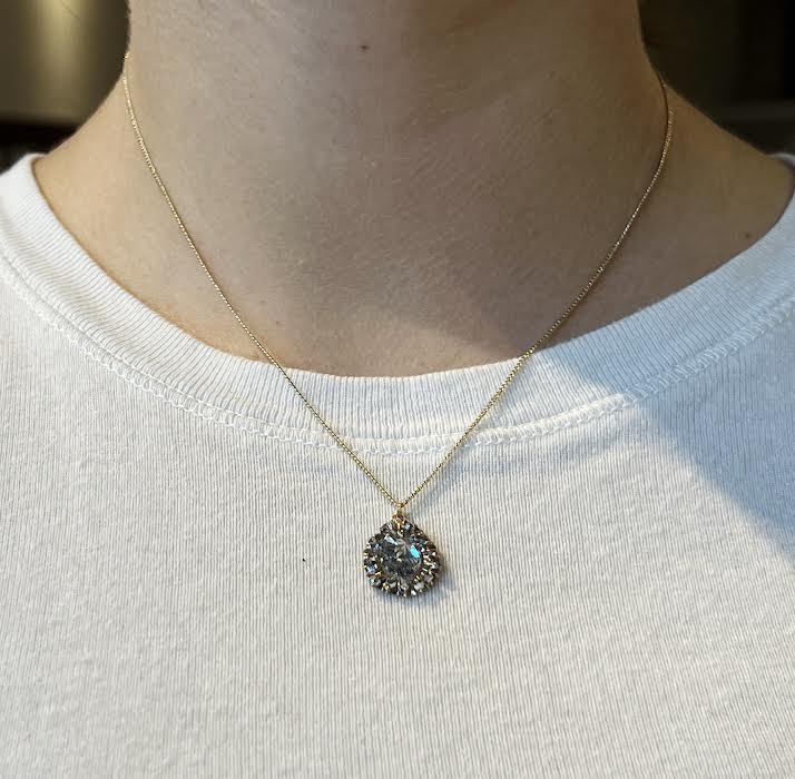 Crystal Teardrop Necklace