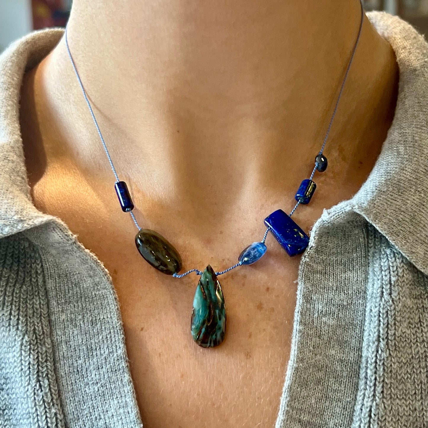 7 Stone Necklace