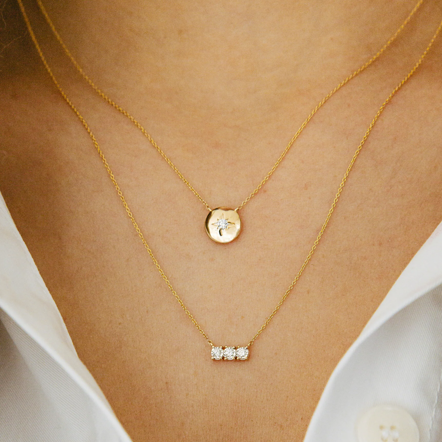 Cynthia Rose Starburst Disc Necklace
