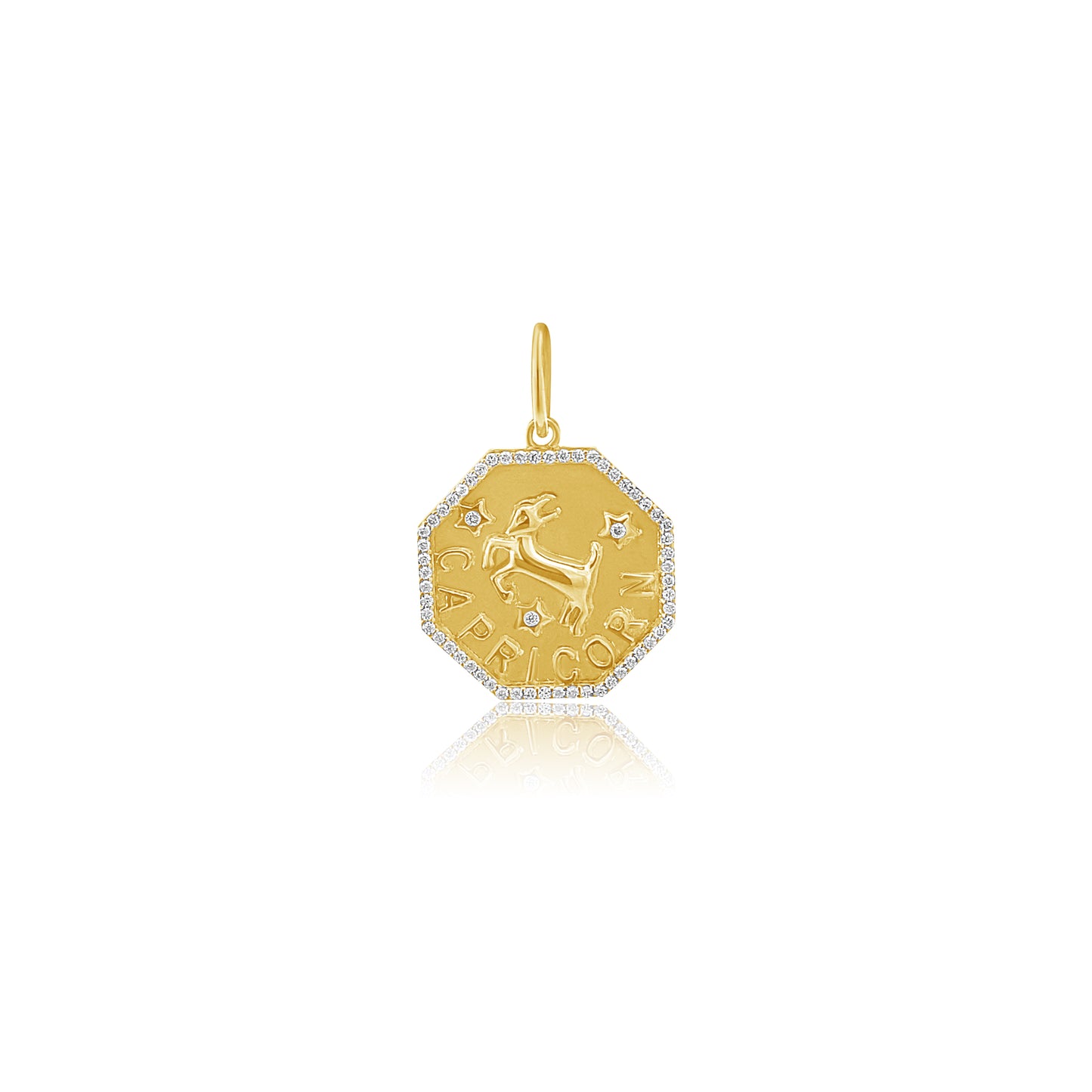 Aquarius Gold and Diamond Pendant