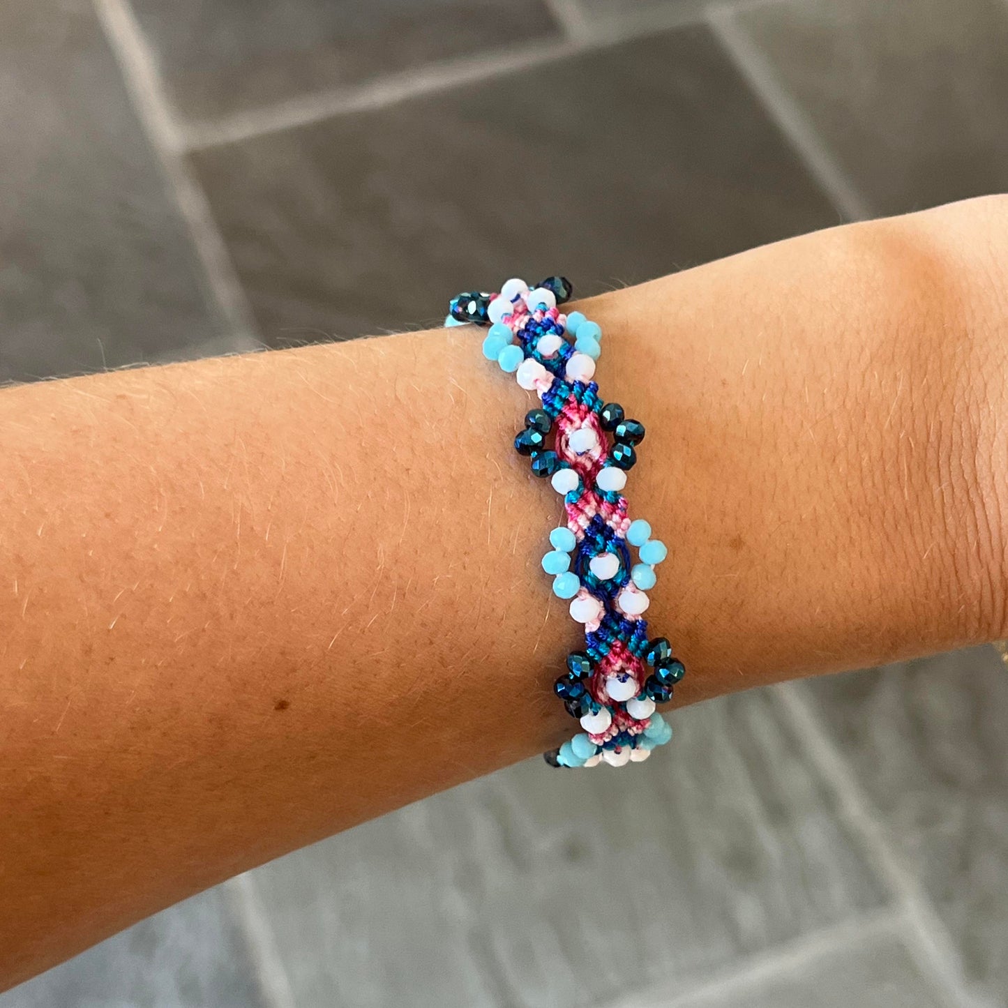 Bali Friendship Lei Bracelet - Blue Turquoise