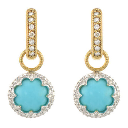 Provence Delicate Pave Trio Turquoise Earring Charms