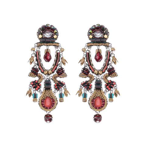 Large Noble Wine Earrings