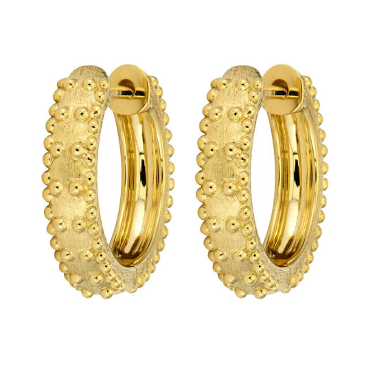 Moroccan Trio Bead Huggies