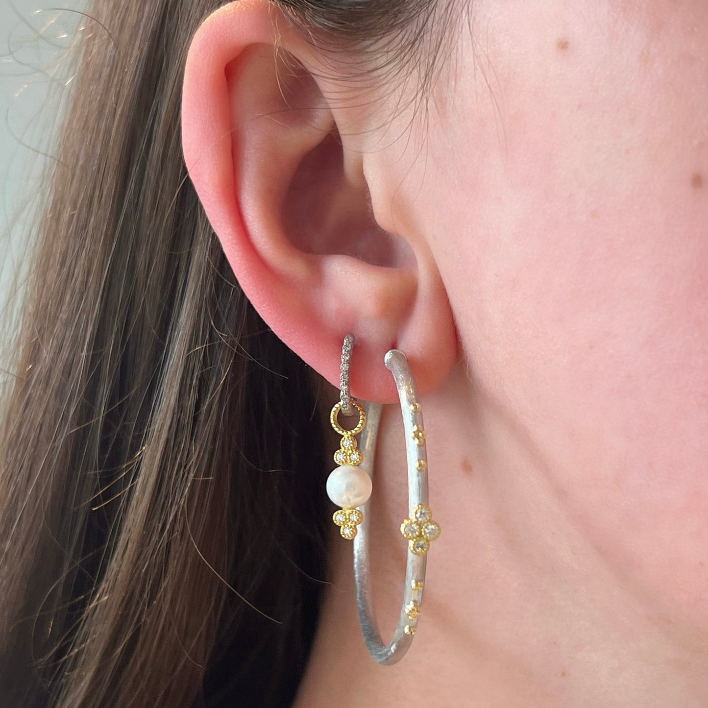Small Provence Pearl Earring Charms