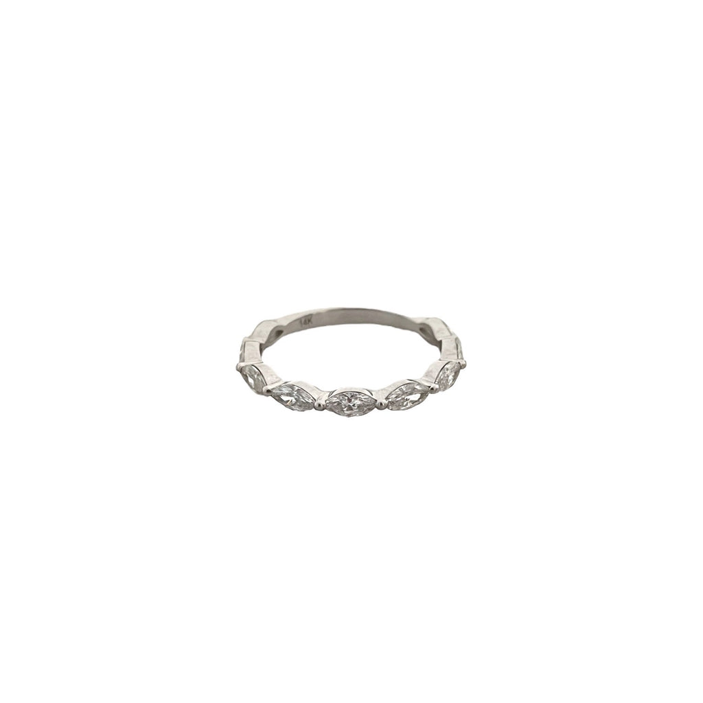 Marquise Cut Diamond Band