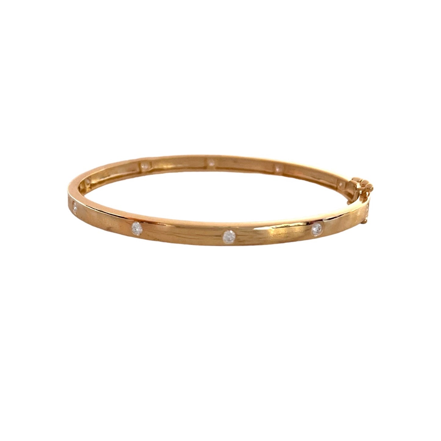 Diamond Station Hinge Bracelet