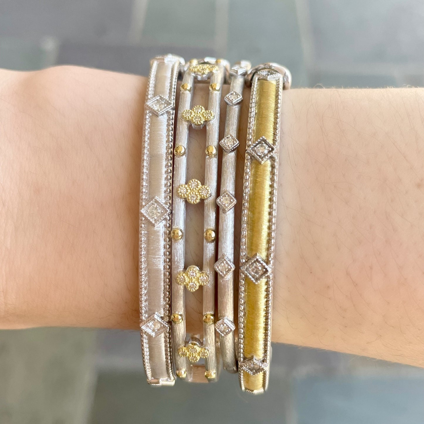 Sterling Silver Lisse Kite Bangle