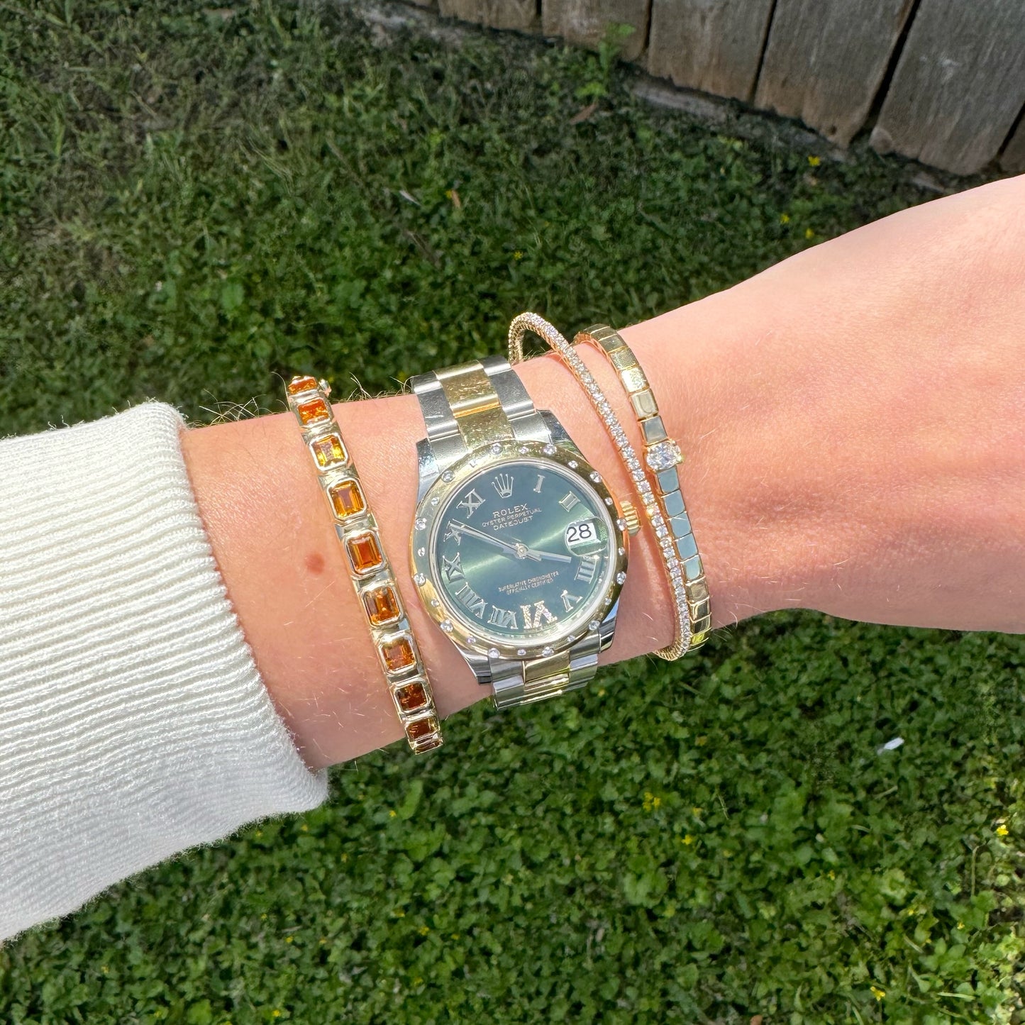 Citrine Hinge Bracelet