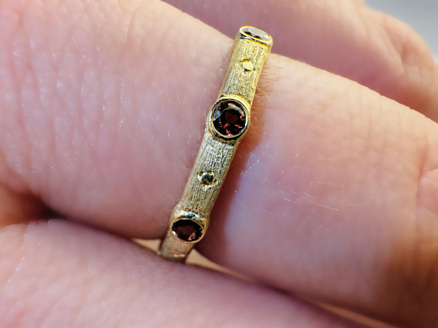 Provence Staker Band with Rubies