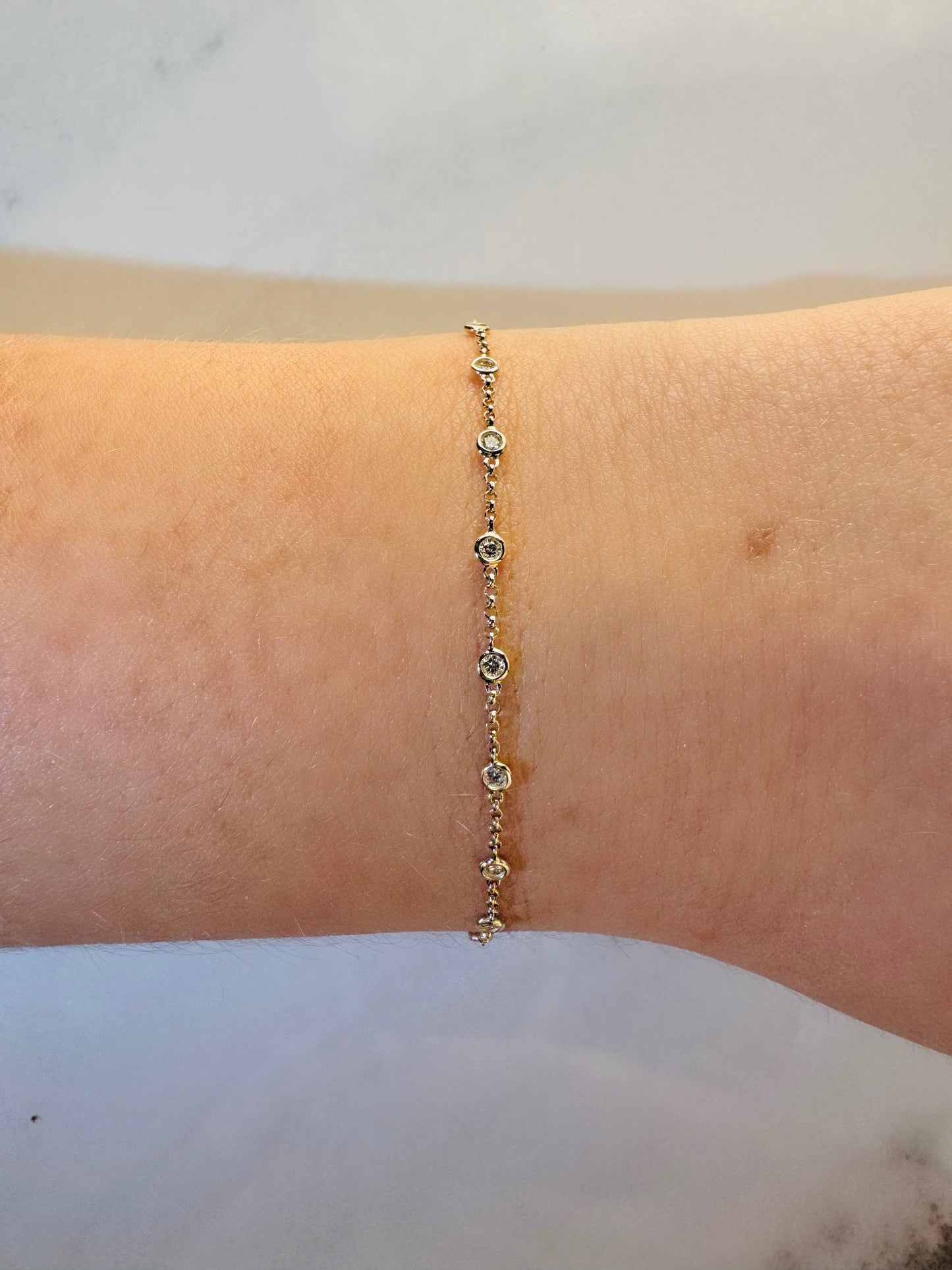 0.26 CTW Diamond by the Yard Bracelet