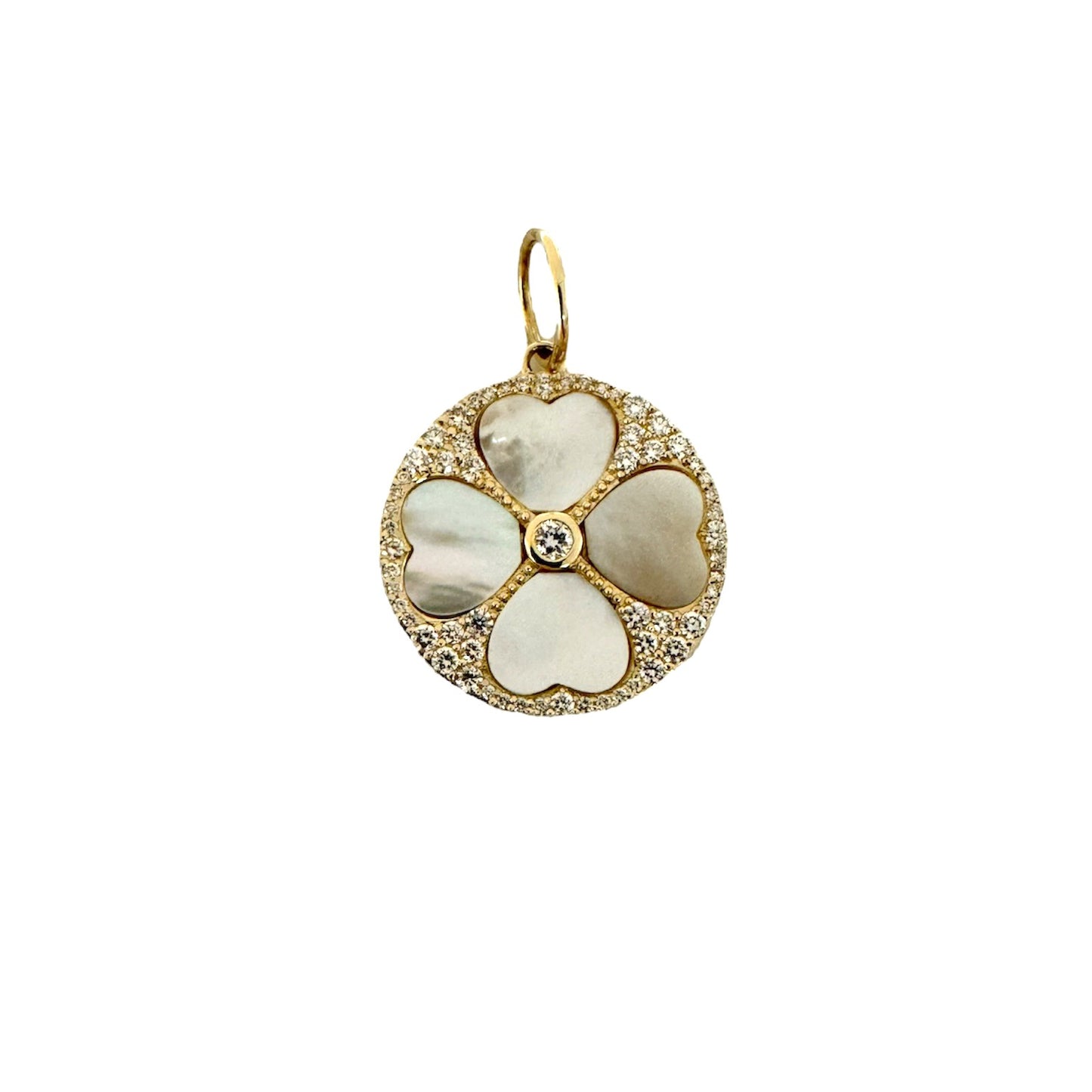 Mother of Pearl Clover Pendant