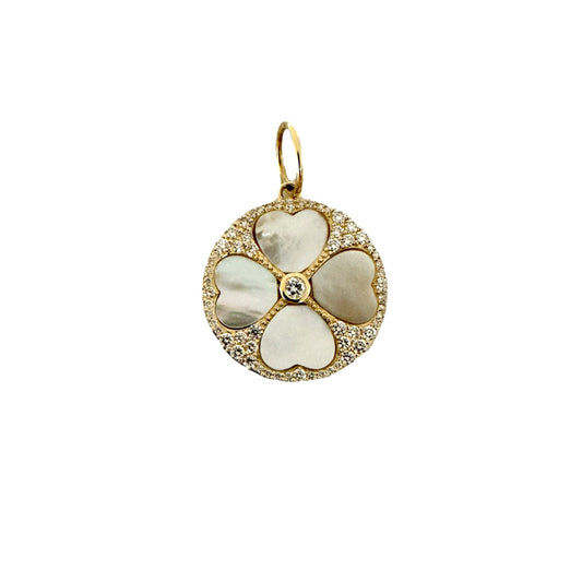 Mother of Pearl Clover Pendant