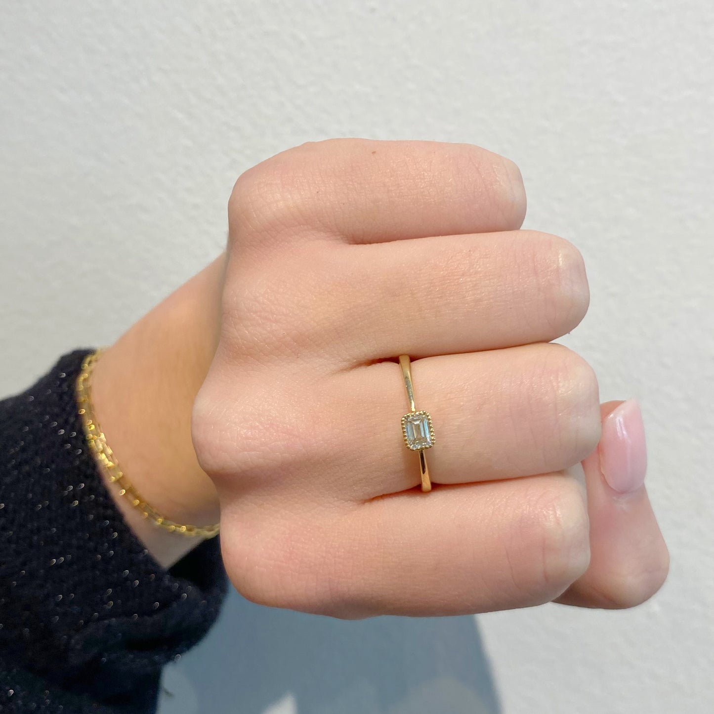 Emerald Cut Diamond Ring