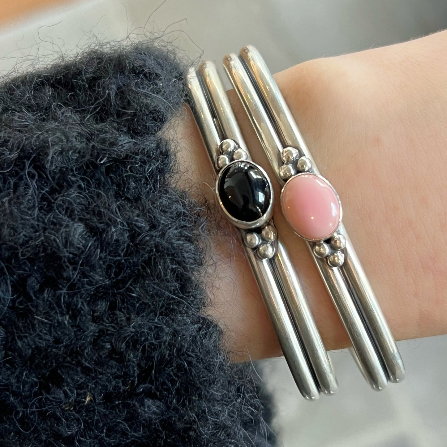 Coral Solitaire Cuff
