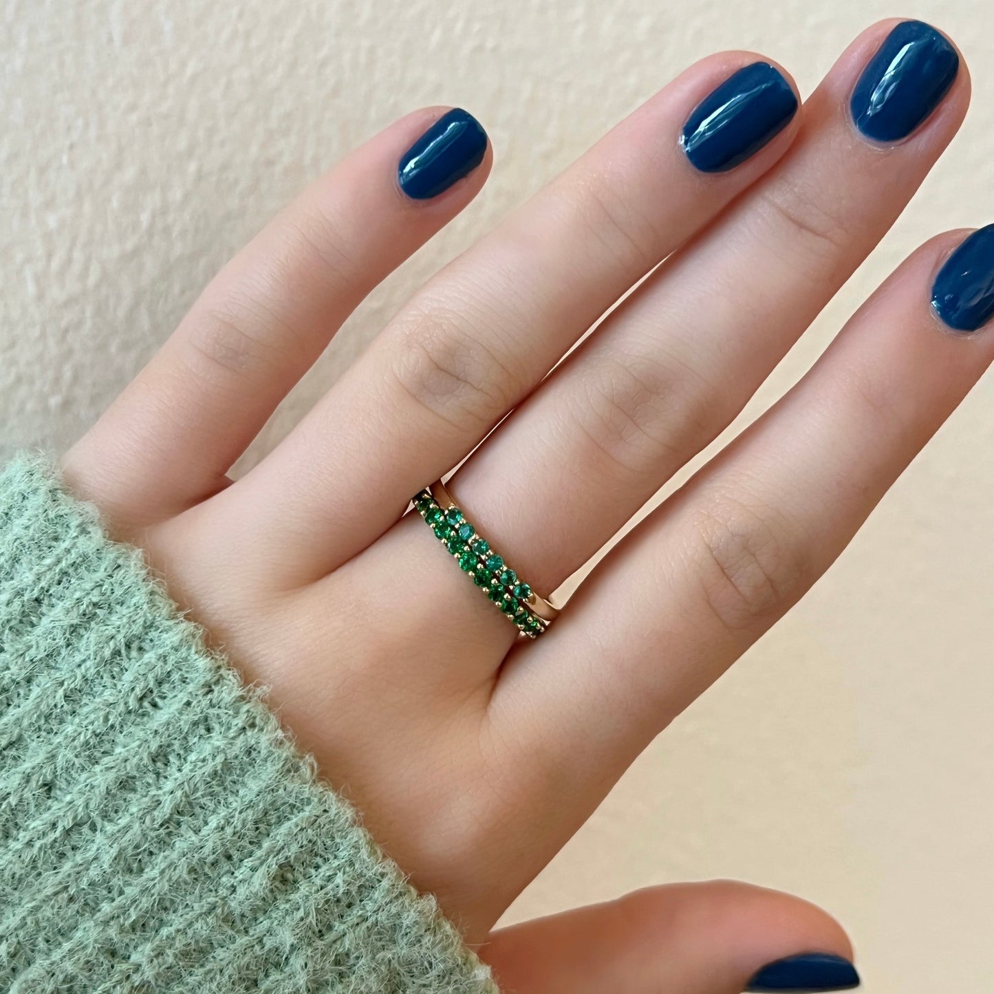 Five Stone Emerald Ring