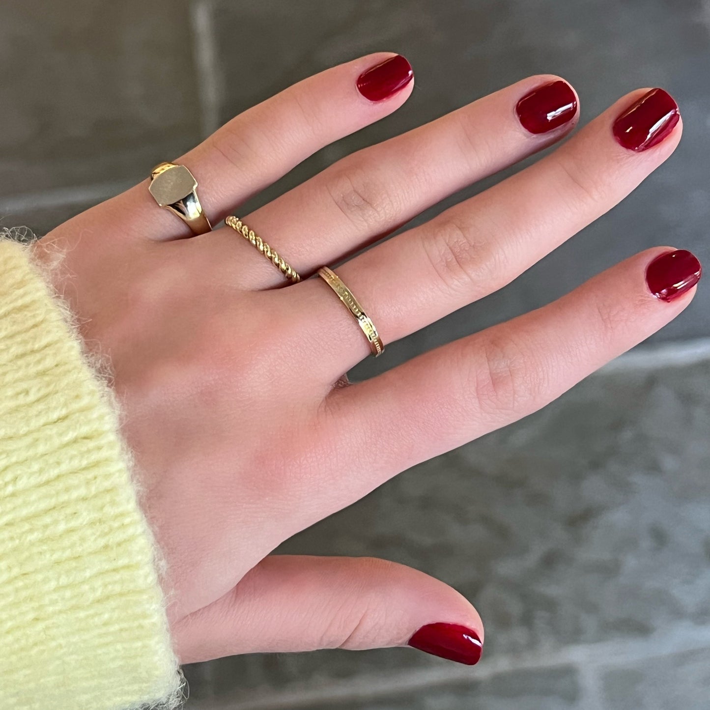 Gold Signet Pinky Ring