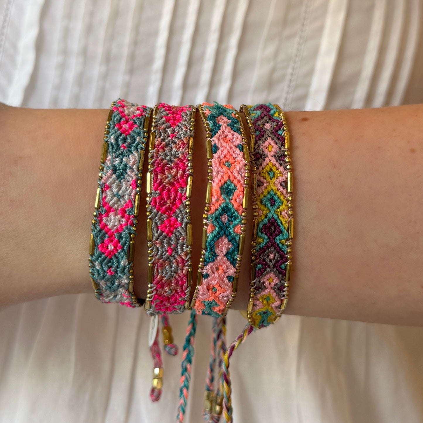 Bali Metallic Friendship Bracelet - Bloom Violet