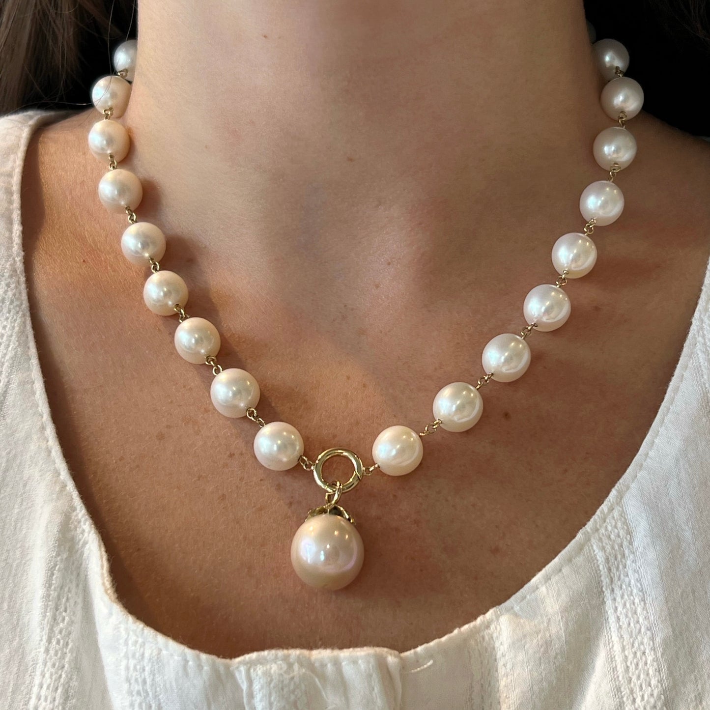 Pearl Necklace with Enhancer