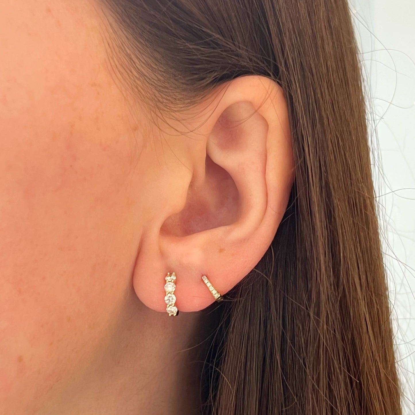 0.58 ctw Diamond Huggies