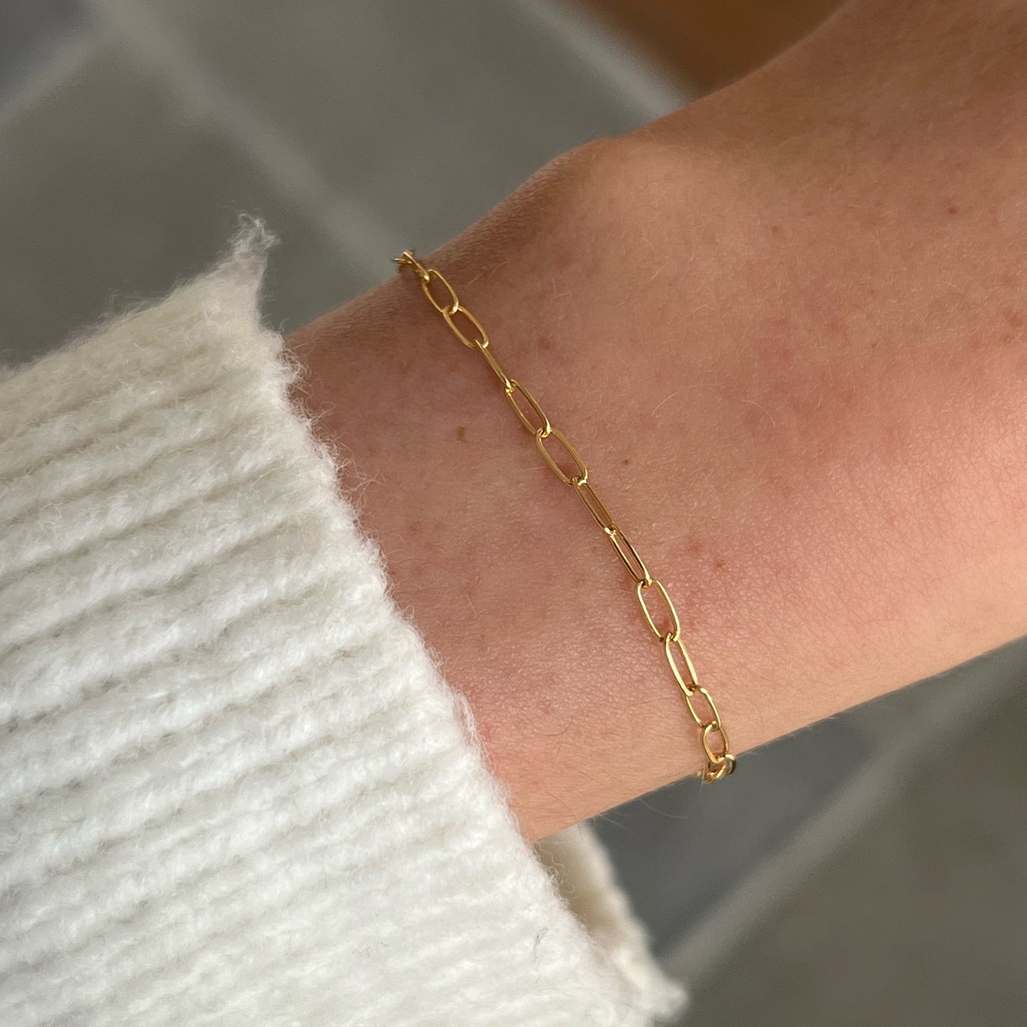 Mini Paperclip Chain Bracelet