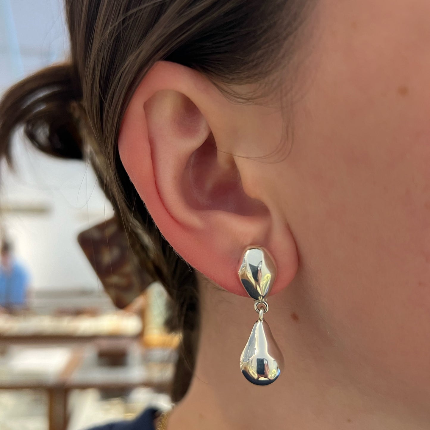 Small Baroque Drop Earrings