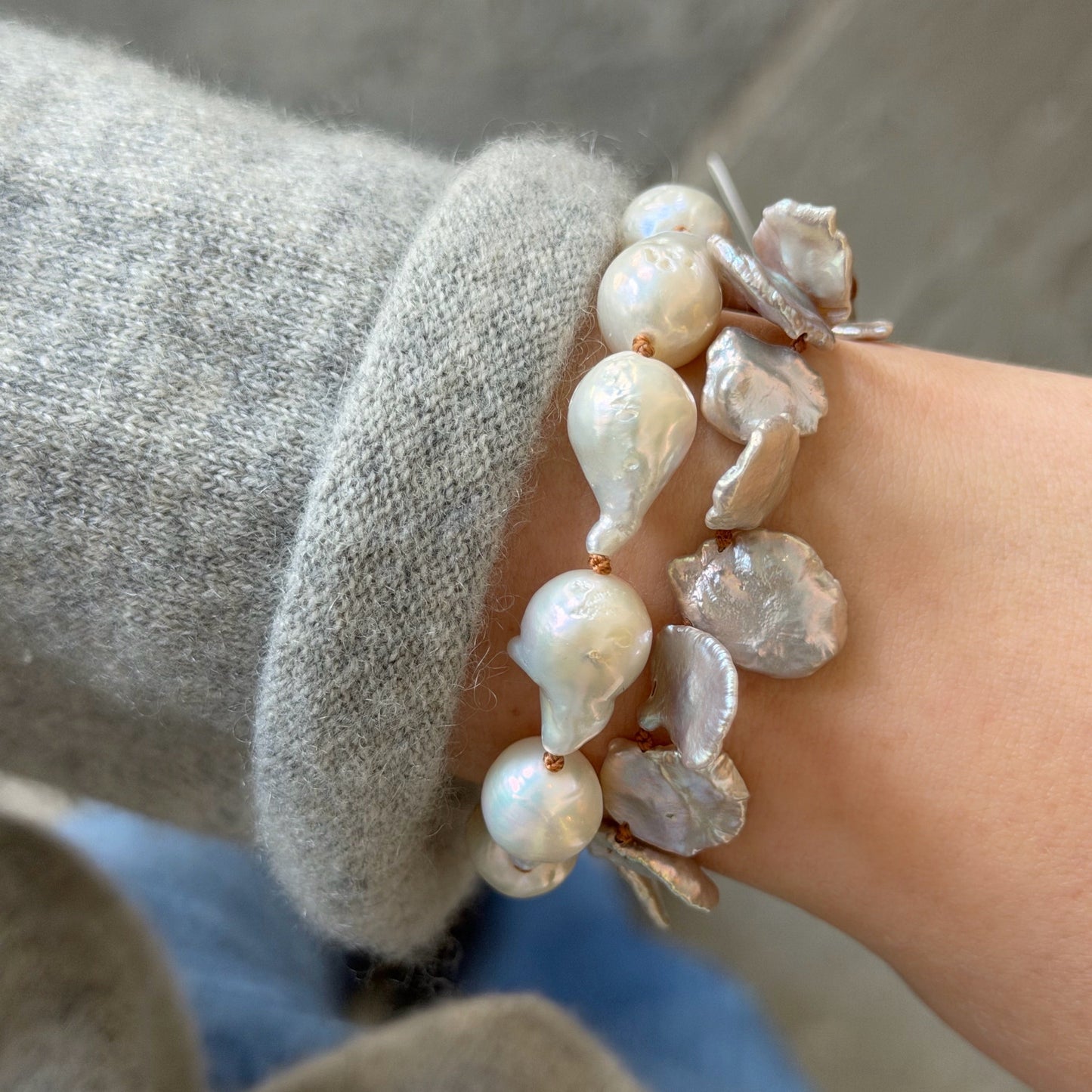 Keshi Pearl Bracelet