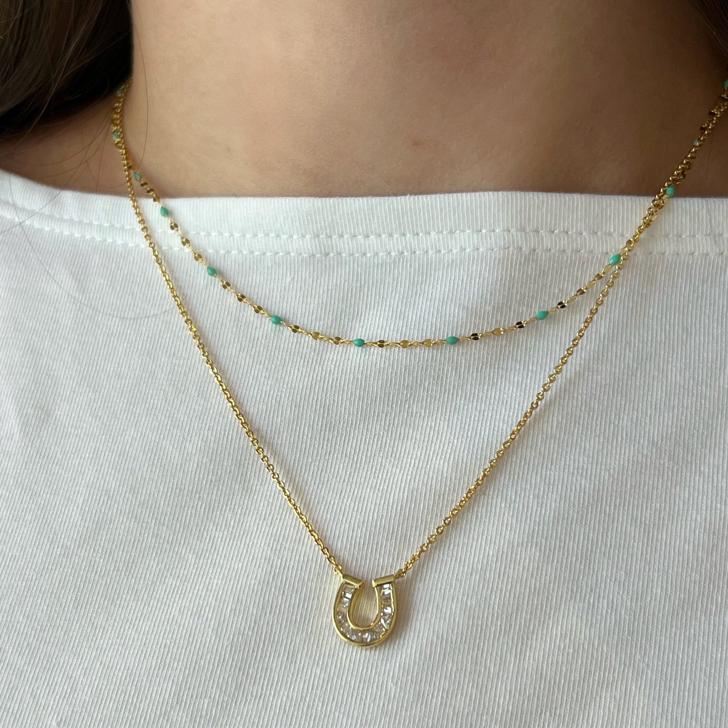 Horseshoe Pendant Necklace