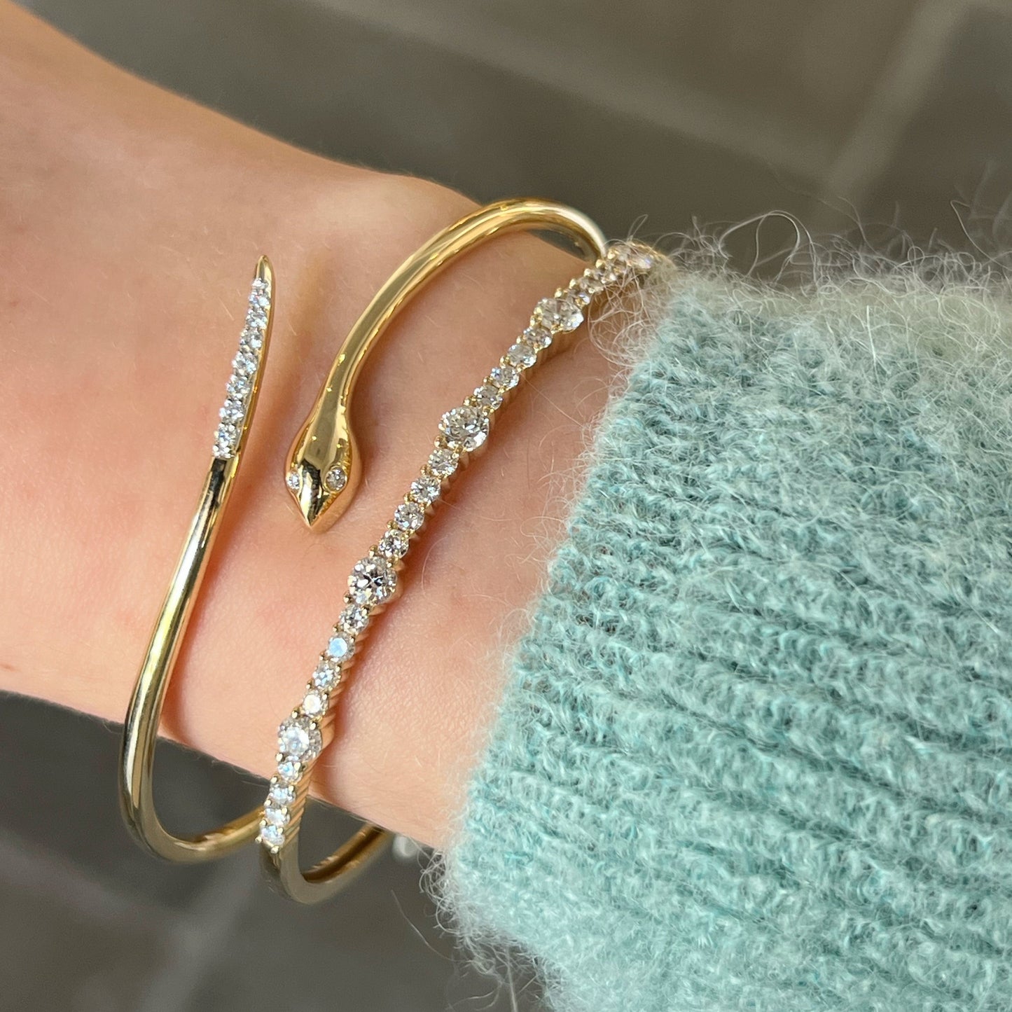 Diamond Snake Bracelet