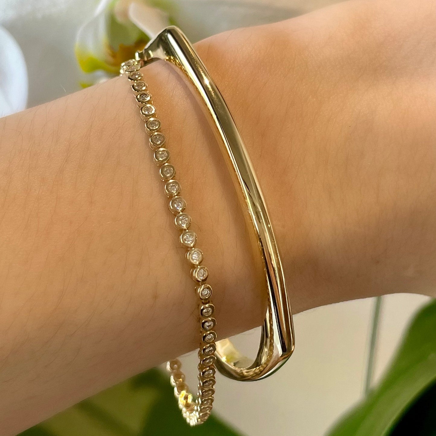 Diamond Bezel Tennis Bracelet