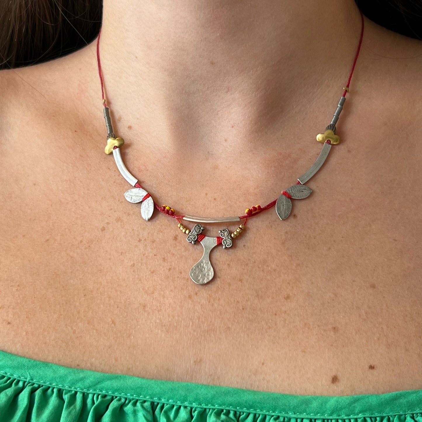 Small Metal Bloom Necklace