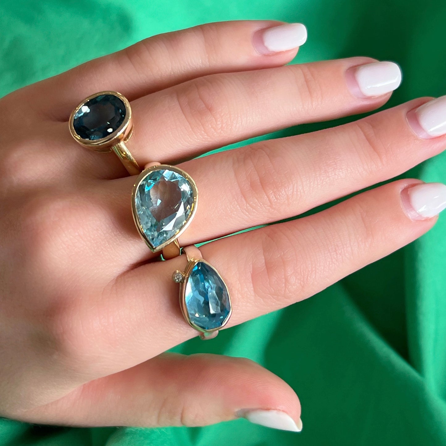 Oval London Blue Topaz Ring