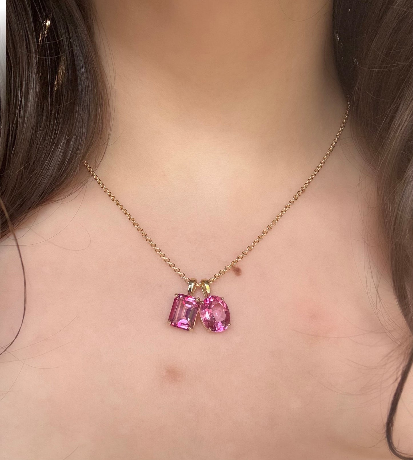 Pink Topaz Pendant