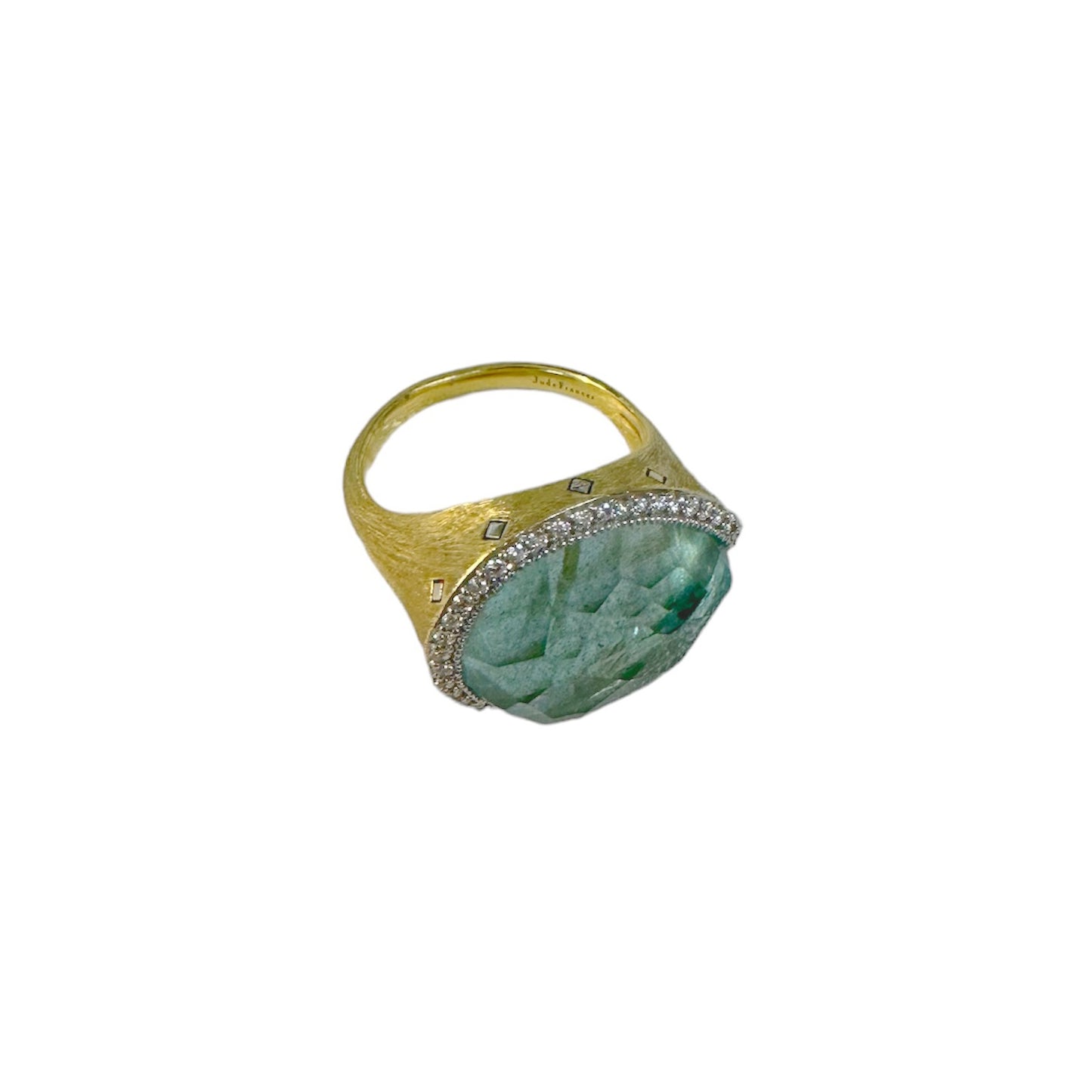 Lisse Labradorite Sideways Pear Ring
