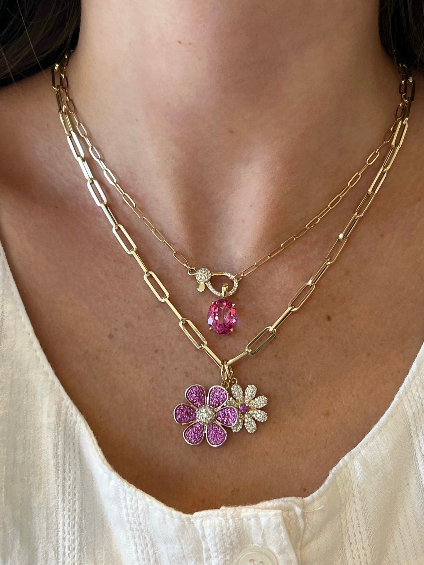 Pink Topaz Pendant
