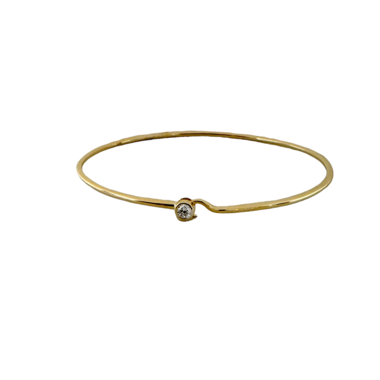 Diamond Bezel Wire Hook Bracelet