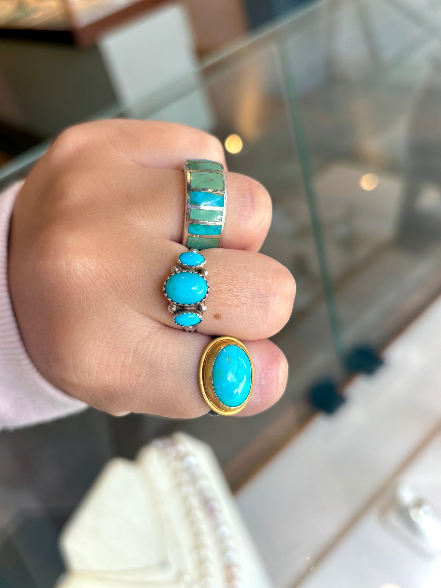 Sterling Silver Turquoise Inlay Ring