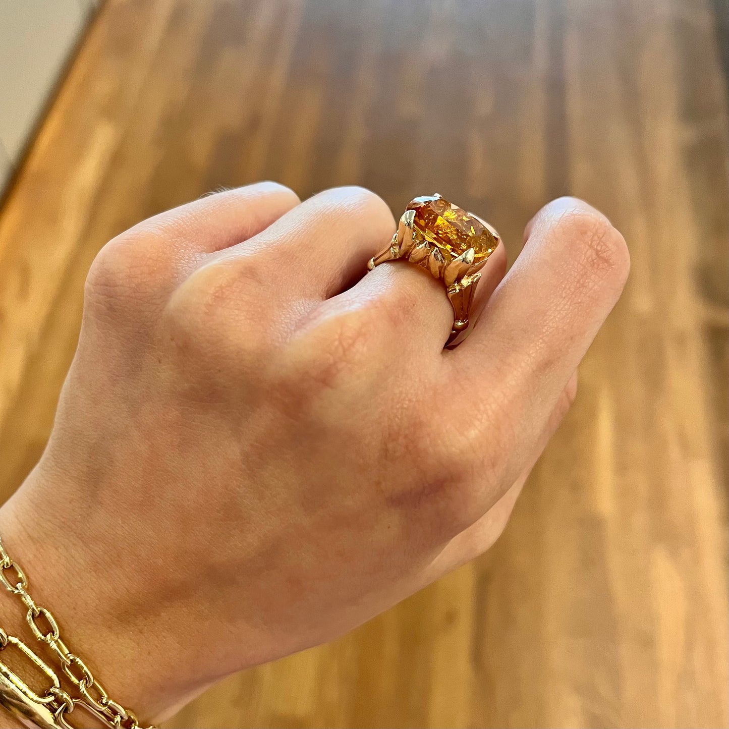 Citrine Cocktail Ring