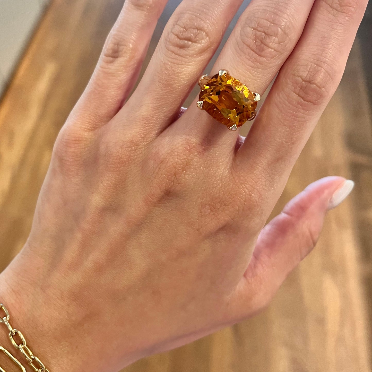 Citrine Cocktail Ring