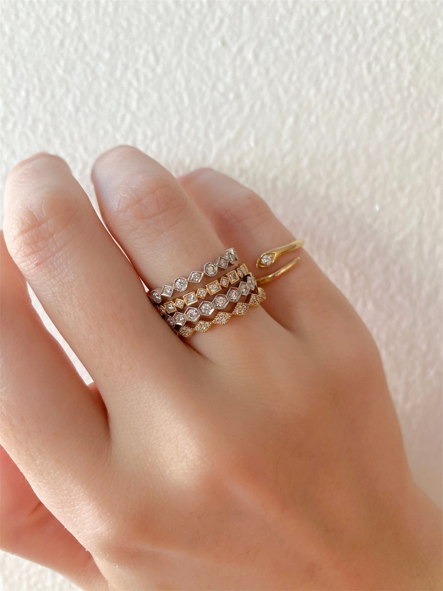 Diamond Milgrain Eternity Band