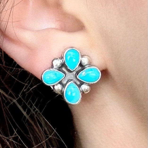 Shooting Star Turquoise Studs