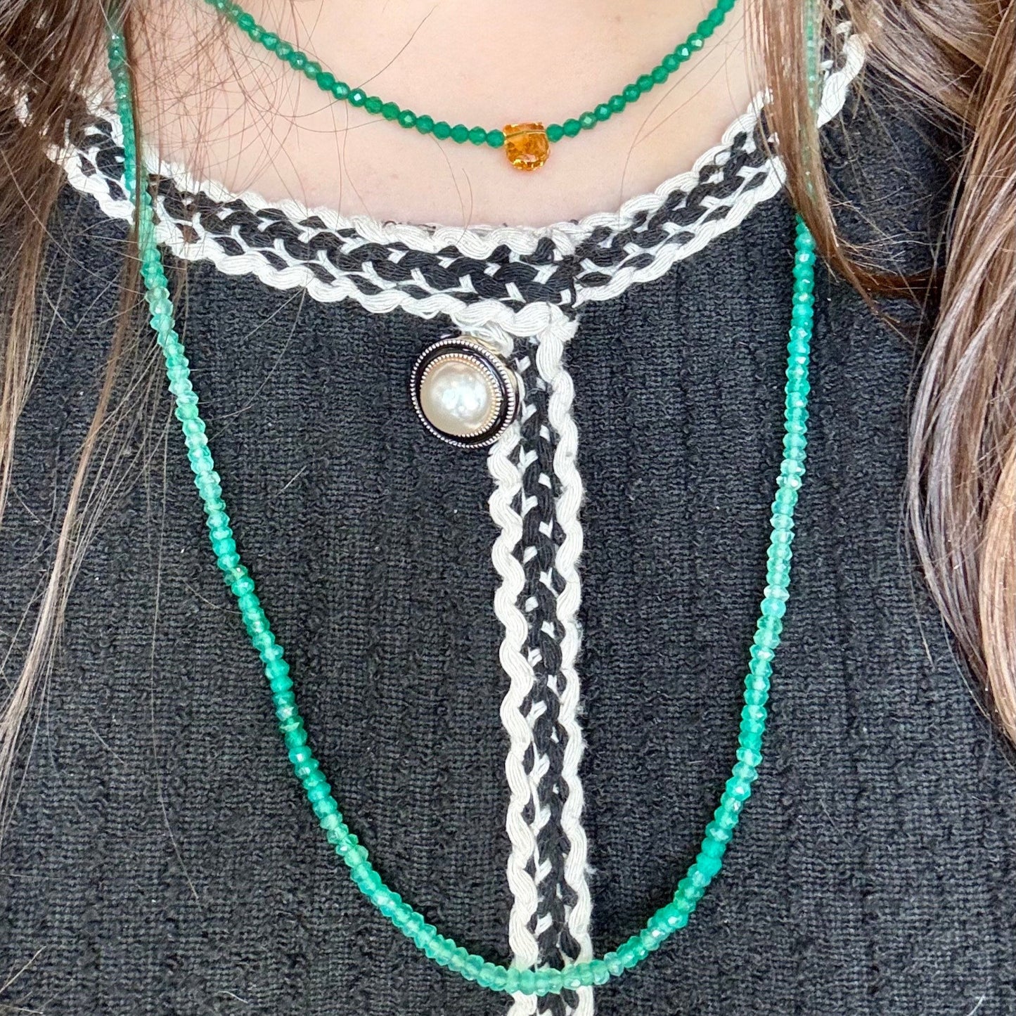 Green Onyx Beaded Necklace