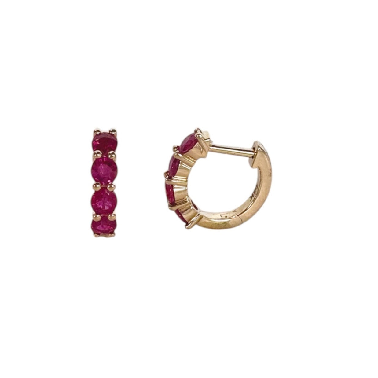 Gold Ruby Huggies