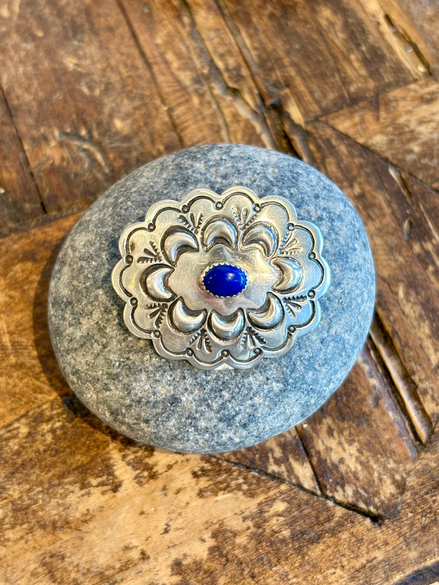 Vintage Lapis Pin