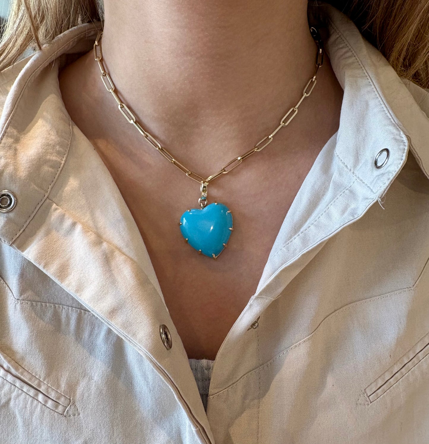 Turquoise Heart Pendant