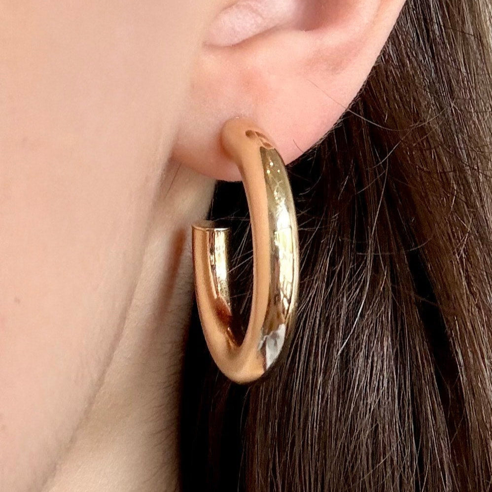 Large Gold Hoops