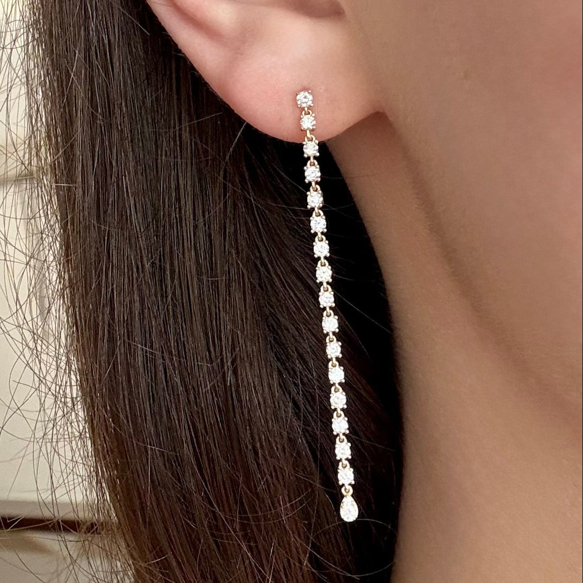Diamond Drop Earrings
