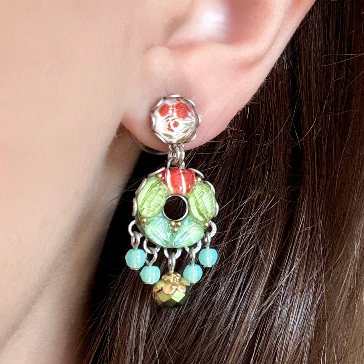 Small Flower Garden Earrings