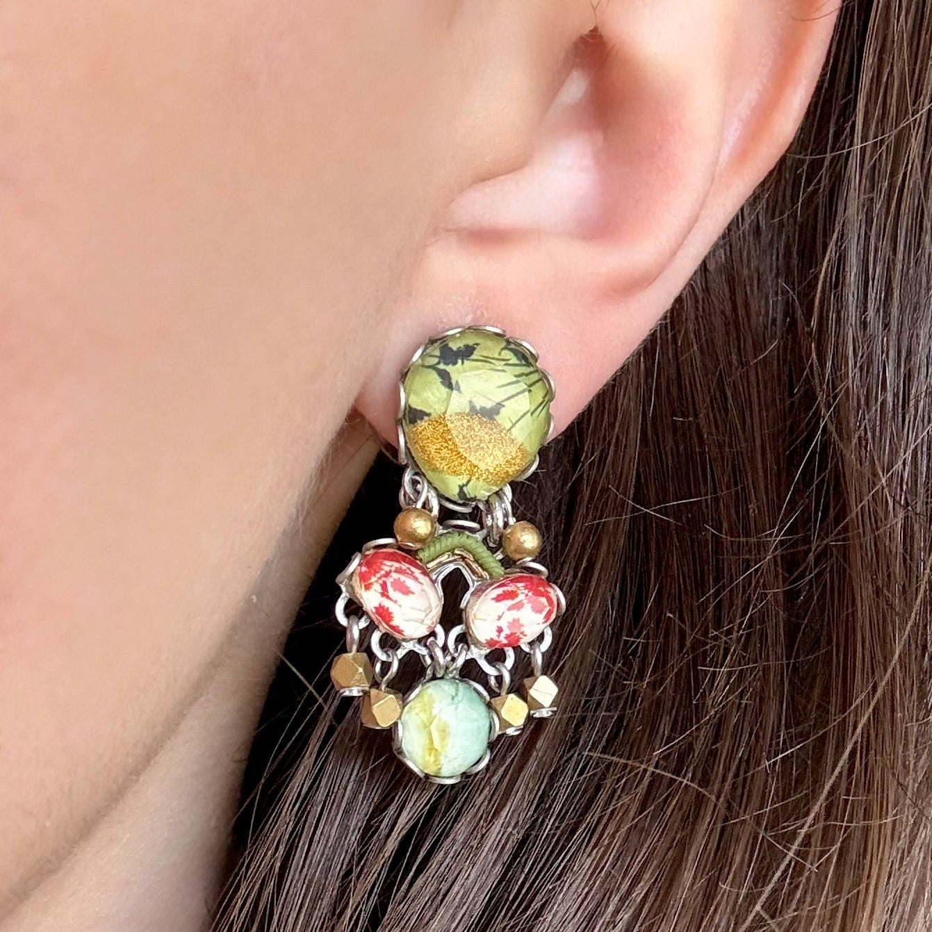 Medium Flower Garden Earrings