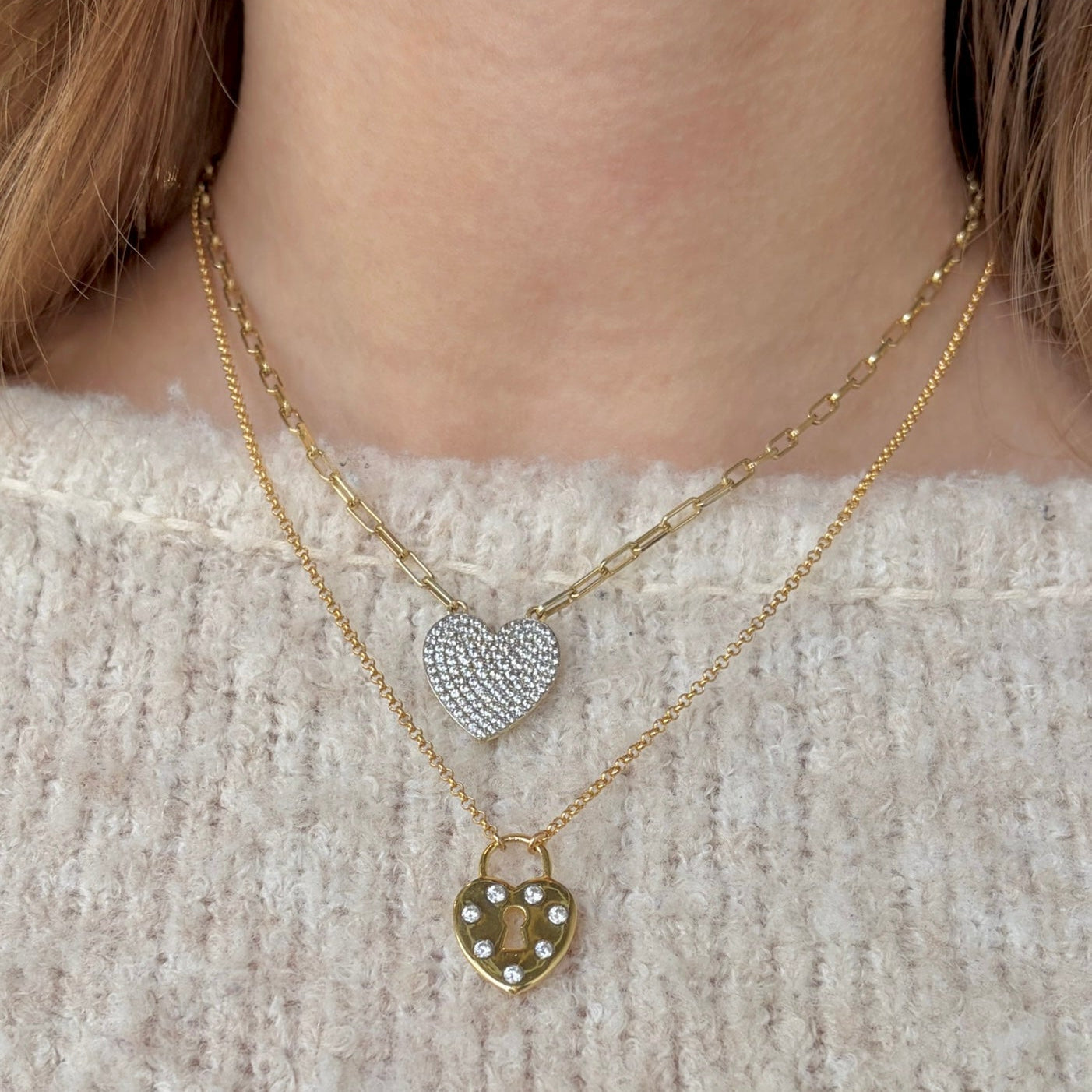 Heart Padlock Necklace